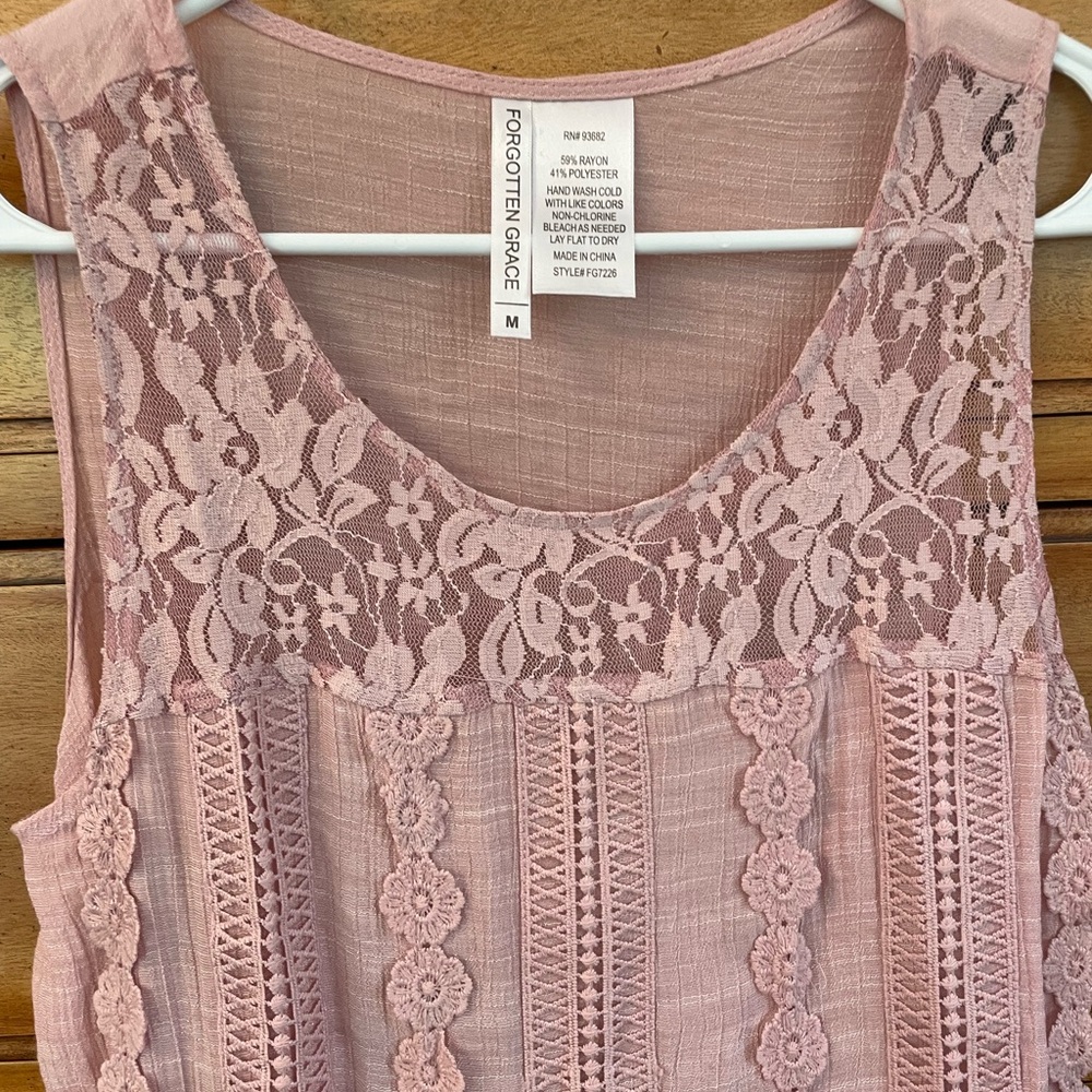 Forgotten Grace Sleeveless Top, Size Medium